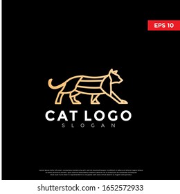 polygon cat logo. modern icon, template design