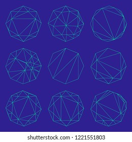 Polygon Circle Shape Set