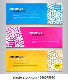polygon colorful abstract banner design,vector illustration, vector background