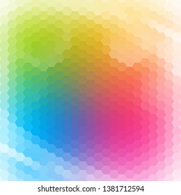 Polygon Colorful Lighting II. Polygonal Hex color Gradient for Background. Texture Background. Vector Illustration EPS10 file.