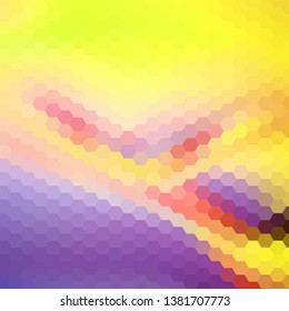 Polygon Colorful Time. Polygonal Hex color Gradient for Background. Texture Background. Vector Illustration EPS10 file.