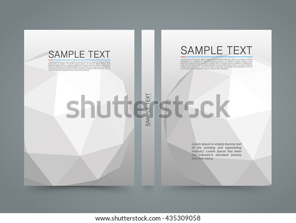 Polygon cover. banner 3d\
sphere book. A4 size paper, Template design element, Vector\
background