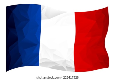 Polygon design of Sweden flag 
