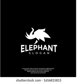 polygon elephant logo. modern icon, template design