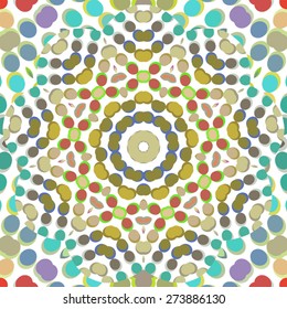 Polygon flower color seamless background, EPS8 - vector graphics.