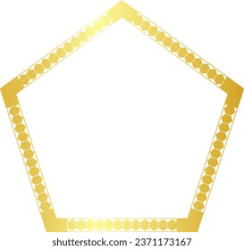 Polygon Frame Polygon Shape Hexagon Gold picture frame luxury golden frame gold border Golden vector royals border framework decoration decorative element isolated background greeting banner