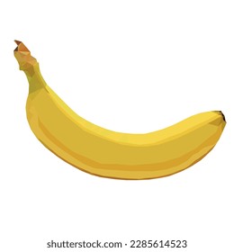 Frutos de polígono. Abstarte el plátano. Ilustración del vector