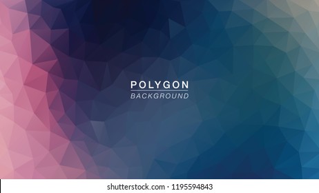 Polygon Galaxy Light. Polygonal Gradient for Background. Vector Illus EPS10