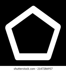 Polygon geometric abstract irregular, asymmetric shape