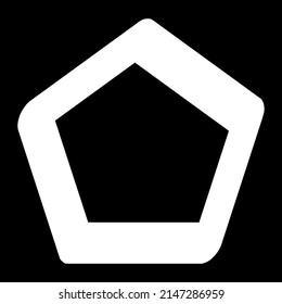 Polygon geometric abstract irregular, asymmetric shape