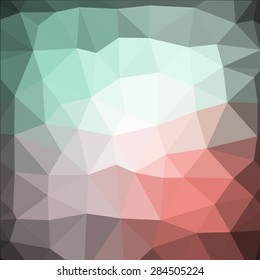 Polygon Geometric Background Trend Retro Grunge neon rainbow colored. Wallpaper, background, texture, fabric, web template. Wedding, Birthday, Party Invitation, Business, Scrapbooking projects