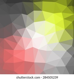 Polygon Geometric Background Trend Retro Grunge neon rainbow colored. Wallpaper, background, texture, fabric, web template. Wedding, Birthday, Party Invitation, Business, Scrapbooking projects