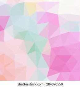 Polygon Geometric Background Trend Retro Grunge neon rainbow colored. Wallpaper, background, texture, fabric, web template. Wedding, Birthday, Party Invitation, Business, projects