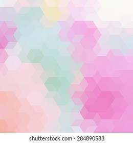 Polygon Geometric Background Trend Retro Grunge neon rainbow colored. Wallpaper, background, texture, fabric, web template. Wedding, Birthday, Party Invitation, Business, projects