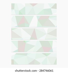 Polygon Geometric Banner. Trend Retro Grunge neon rainbow colored. Wallpaper, background, texture, fabric, web template. Wedding, Birthday, Party Invitation, Business, Scrapbooking projects