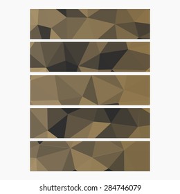 Polygon Geometric Banner. Trend Retro Grunge neon rainbow colored. Wallpaper, background, texture, fabric, web template. Wedding, Birthday, Party Invitation, Business, Scrapbooking projects