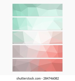 Polygon Geometric Banner. Trend Retro Grunge neon rainbow colored. Wallpaper, background, texture, fabric, web template. Wedding, Birthday, Party Invitation, Business, Scrapbooking projects