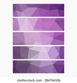 Polygon Geometric Banner. Trend Retro Grunge neon rainbow colored. Wallpaper, background, texture, fabric, web template. Wedding, Birthday, Party Invitation, Business, Scrapbooking projects