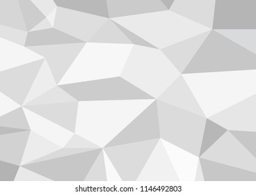 Polygon geometric triangle white gray abstract background, Business Design Templates, Vector. Illustration.