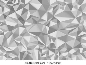 Polygon geometric triangle white gray abstract background, Business Design Templates, Vector illustration