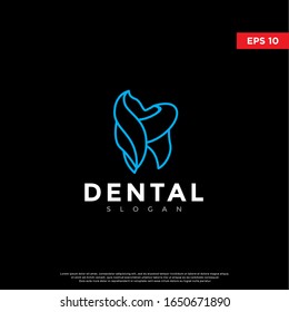 polygon geomtric dental logo. modern icon, template design
