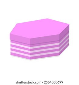 Polygon gift box illustration design