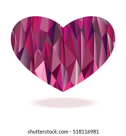 polygon heart diamond
