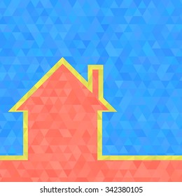 polygon house. poly design.