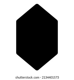 polygon icon with black color