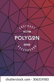 Polygon illustration geometric background