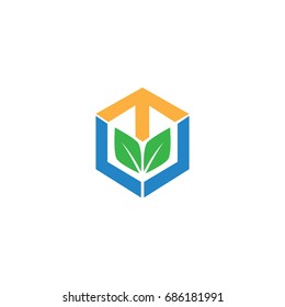 polygon leaf company logo