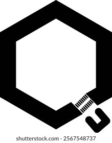 Polygon Letter Q Logo concept design vector