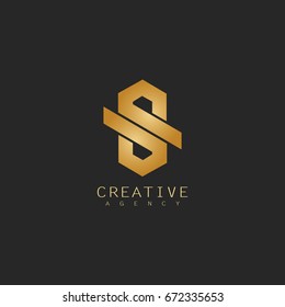 polygon letter S logo
