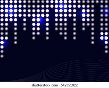 polygon light and navy blue