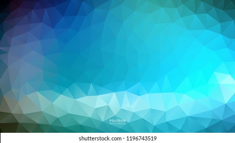 Polygon Lighting Blue Shade. Polygonal Hex color Gradient for Background. Texture Background. Vector Illustration EPS10 file.