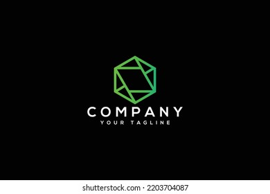 Polygon Logo. Brand icon polygon shape