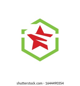 polygon logo victor template icon