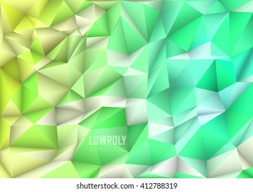 Polygon, Low Poly, Abstract Mosaic Background