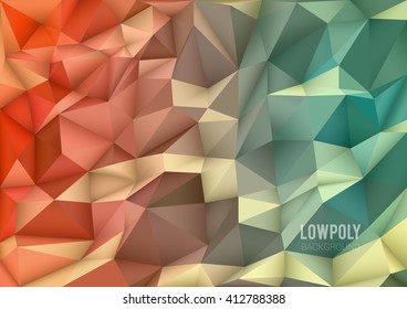 Polygon, Low Poly, Abstract Mosaic Background