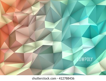 Polygon, Low Poly, Abstract Mosaic Background