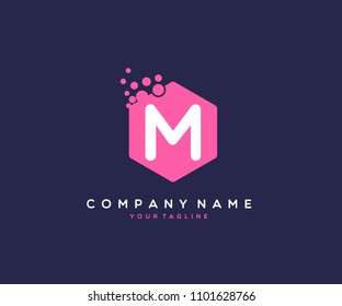 POLYGON M LOGO DESIGN