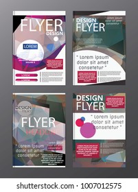 Polygon Modern Brochure Layout design template.Flyer Leaflet cover Presentation 