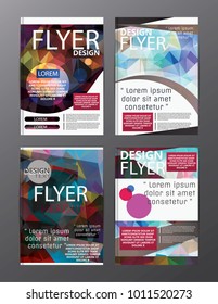 Polygon Modern Brochure Layout design template.Flyer Leaflet cover Presentation 
