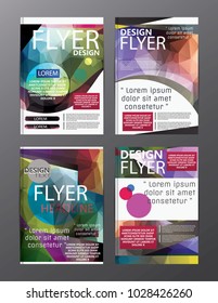 Polygon Modern Brochure Layout design template.Flyer Leaflet cover Presentation 