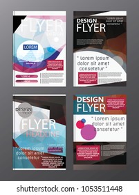 Polygon Modern Brochure Layout design template.Flyer Leaflet cover Presentation 