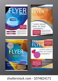 Polygon Modern Brochure Layout design template.Flyer Leaflet cover Presentation 