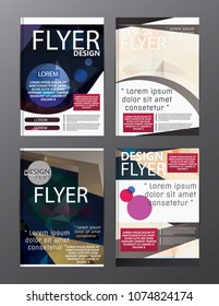 Polygon Modern Brochure Layout design template.Flyer Leaflet cover Presentation 