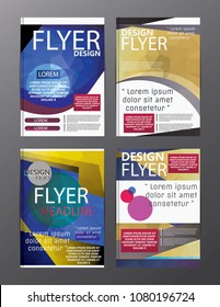 Polygon Modern Brochure Layout design template.Flyer Leaflet cover Presentation 