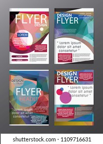 Polygon Modern Brochure Layout design template.Flyer Leaflet cover Presentation 