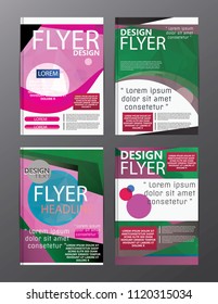 Polygon Modern Brochure Layout design template.Flyer Leaflet cover Presentation 